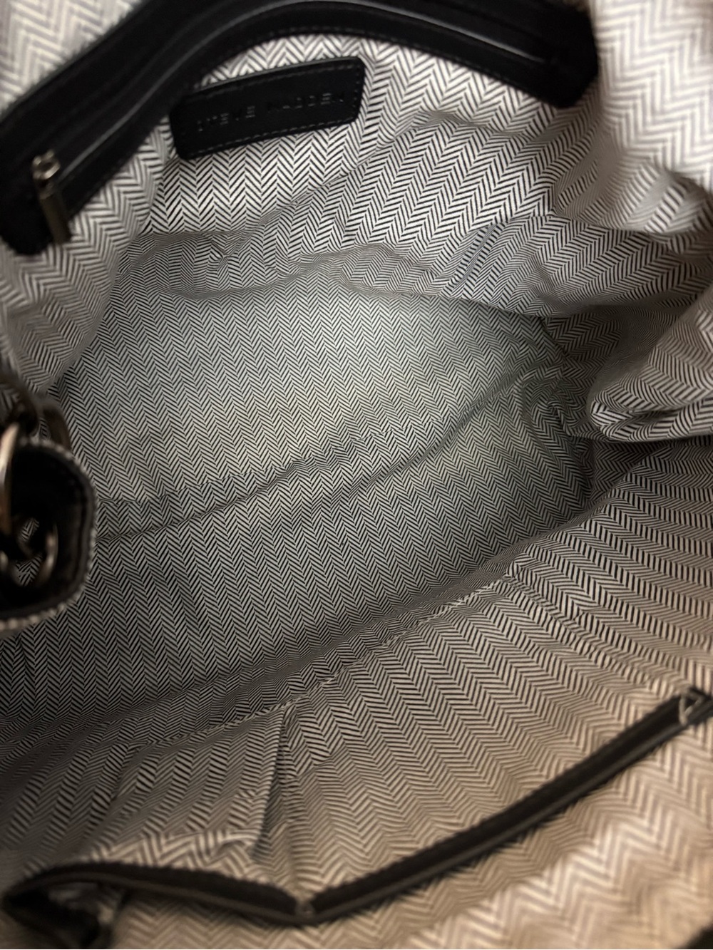 Steve Madden Black Convertible Satchel/Tote - Picture 9 of 10